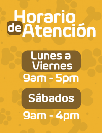 Horarios de atención de la veterinaria Happy Pets en Tegucigalpa, Honduras